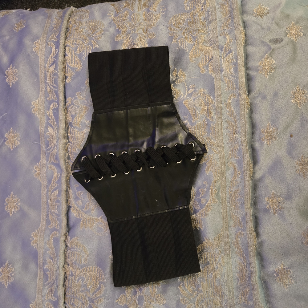 Black Velcro Corset Belt